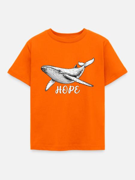 Hoffnung Wal-Rettung Hope - Kinder T-Shirt - Orange