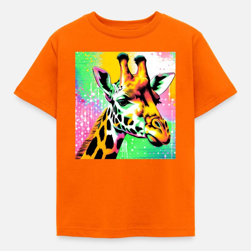 girafe - T-shirt Enfant - orange