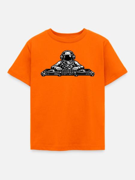 Kadett im Weltraum - Kinder T-Shirt - Orange