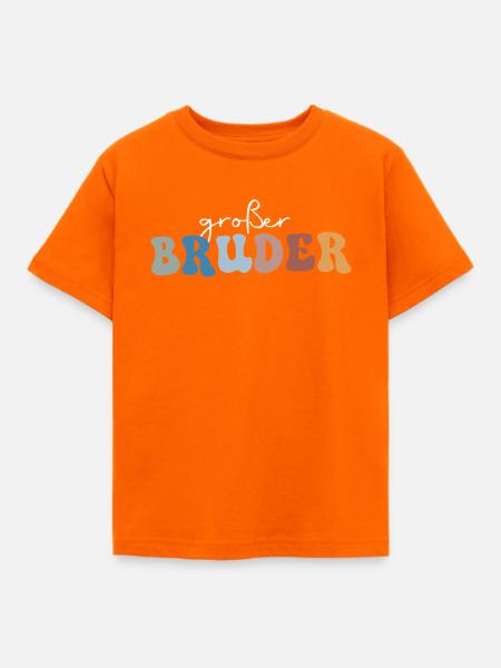 Großer Bruder - Kinder T-Shirt - Orange