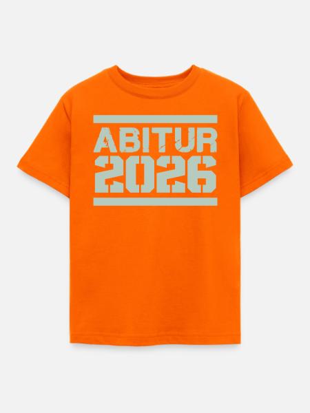 Abitur 2026 Design - Kinder T-Shirt - Orange