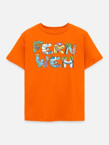 Fernweh Urlaub - Kinder T-Shirt - Orange