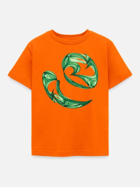 Tanz der Algen - Kinder T-Shirt - Orange