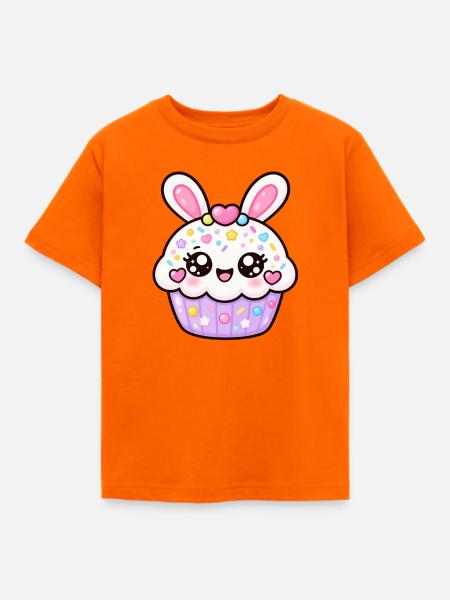 Bunny Cupcake-Streusel - Kinder T-Shirt - Orange