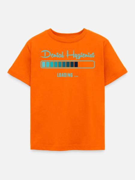 Zahnhygieniker Dental Zahnarzt - Kinder T-Shirt - Orange