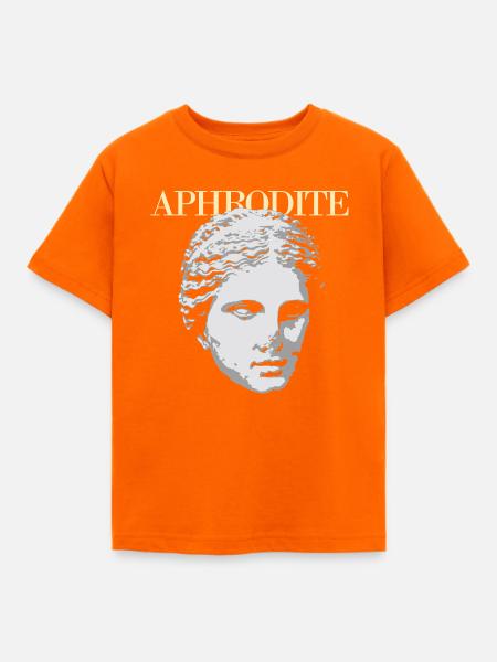Aphrodite-Büsten-Popkunst - Kinder T-Shirt - Orange