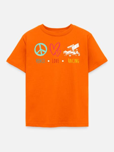 Dirt Track Racing - Kinder T-Shirt - Orange