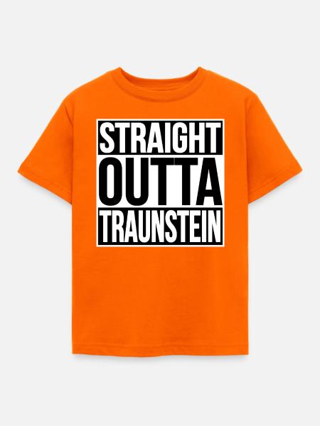 Straight Outta Traunstein - Kinder T-Shirt - Orange