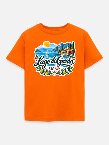 Lago di Garda Souvenir - Kinder T-Shirt - Orange