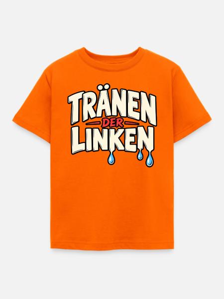 Tränen Der Linken Linke Tränen - Kinder T-Shirt - Orange