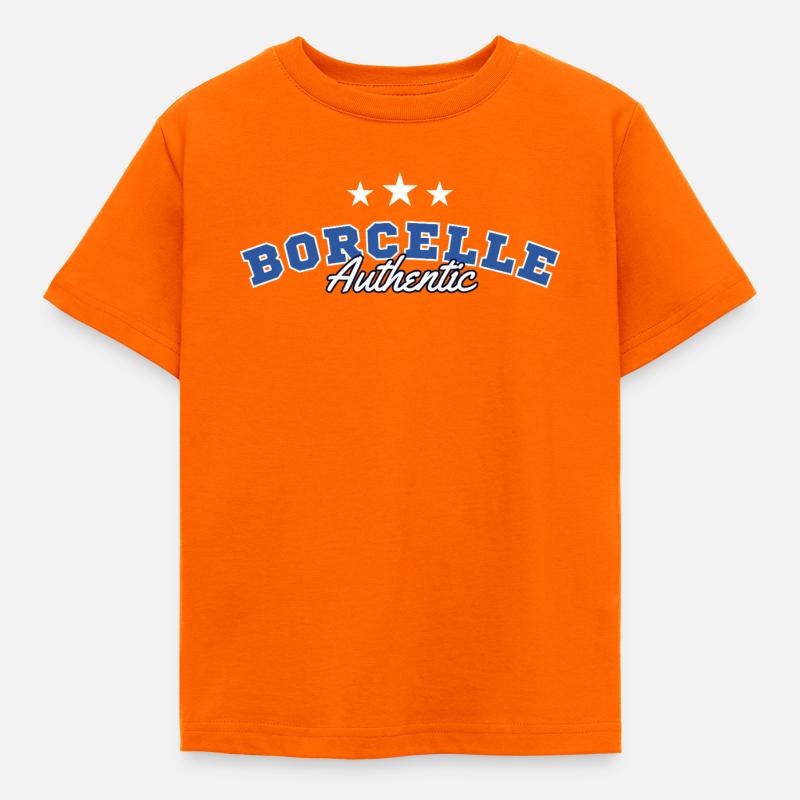 Borcelle Authentic College Script - Kids' T-Shirt - orange