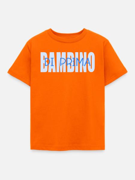 Bambino Figlio Prima, Italien - Kinder T-Shirt - Orange