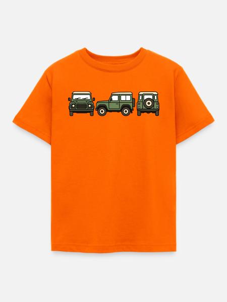Geländewagen - Kinder T-Shirt - Orange