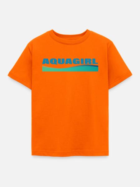 AQUAGIRL - Kinder T-Shirt - Orange