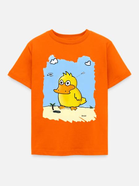 Strandente Lichtstrahl - Kinder T-Shirt - Orange