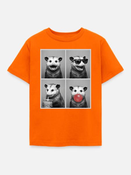 Opossums Opossum - Kinder T-Shirt - Orange