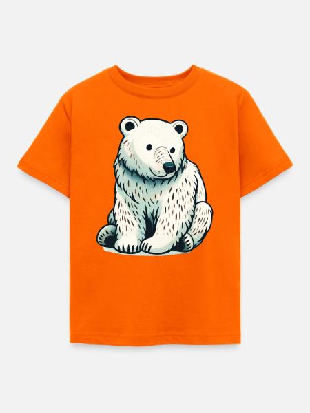 Eisbär - Kinder T-Shirt - Orange