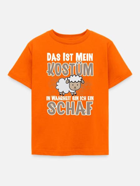 Schaf Kostüm - Kinder T-Shirt - Orange