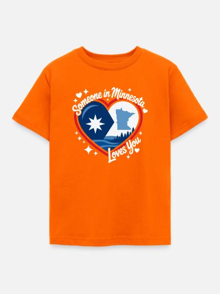 Minnesota Herz – Heimkommen Liebe - Kinder T-Shirt - Orange