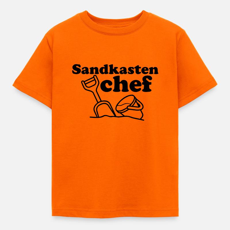 Sandkasten Chef - Kinder T-Shirt - Orange