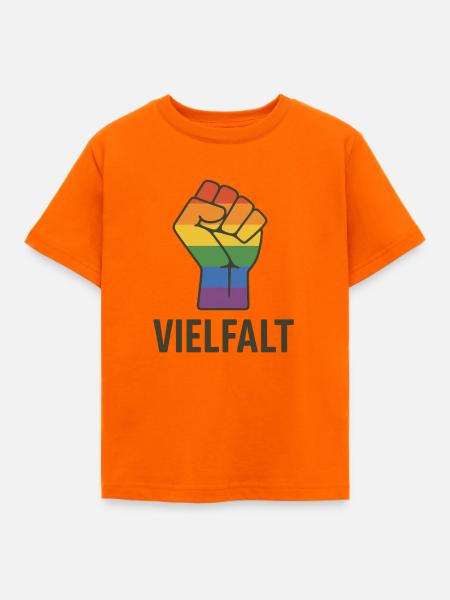 Vielfalt LGBTQ - Kinder T-Shirt - Orange