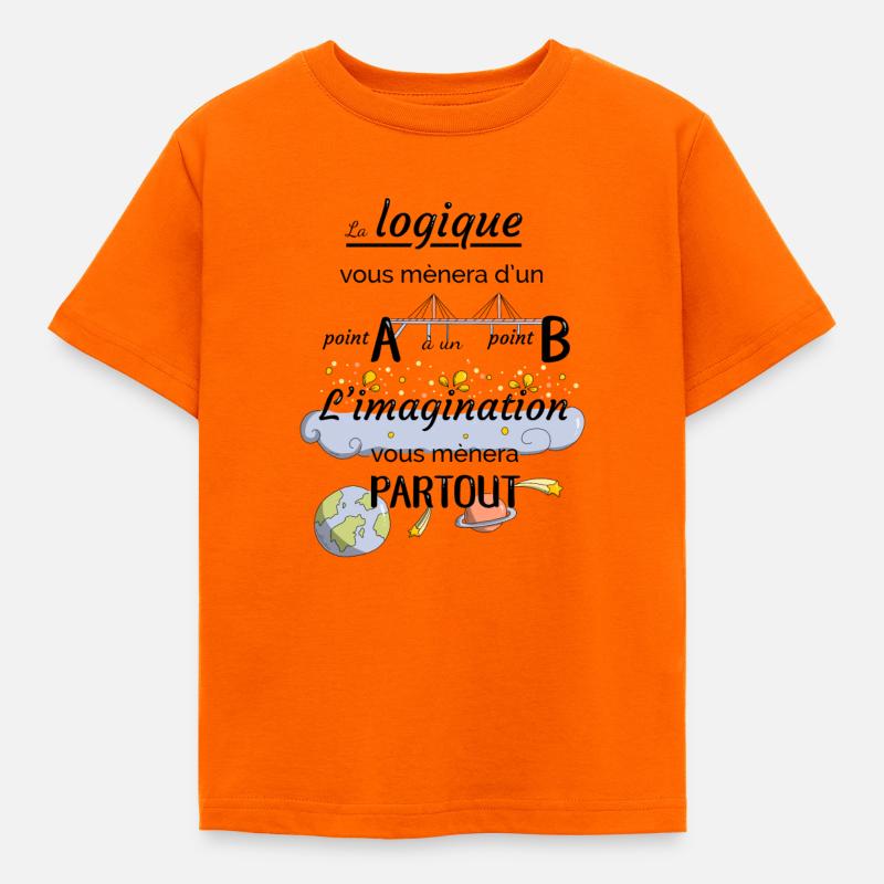 Citation imagination - T-shirt Enfant - orange