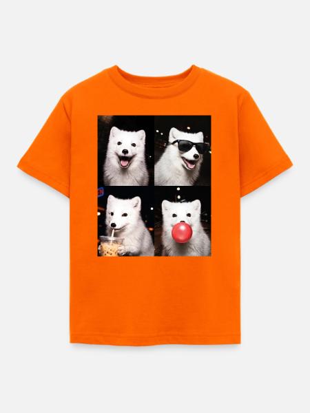 Polarfüchse Polarfuchs - Kinder T-Shirt - Orange