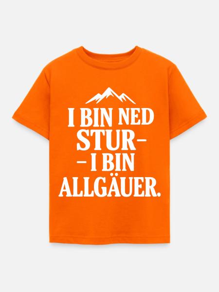 Allgäuer Dialekt Stolz - Kinder T-Shirt - Orange