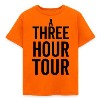 Eine dreistündige Tour - Kinder T-Shirt - Orange - Vorne - AI Model Kid Male (0cm)