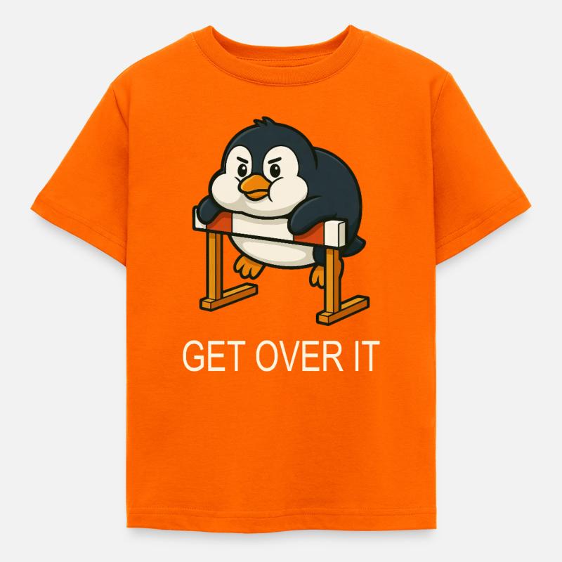 Chubby pingouin haies course citation surmontez-le - T-shirt Enfant - orange