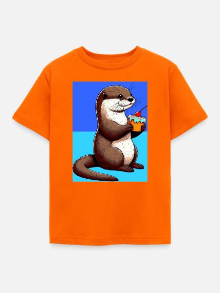 Otter - Kinder T-Shirt - Orange