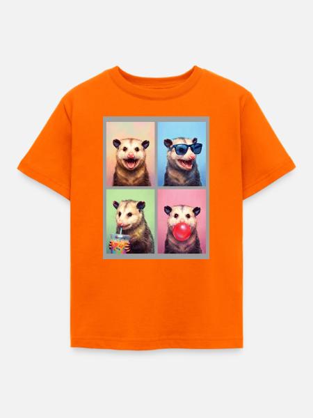 Opossums Opossum - Kinder T-Shirt - Orange