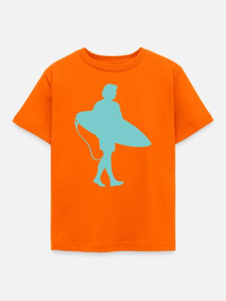 surfer - Kinder T-Shirt - Orange