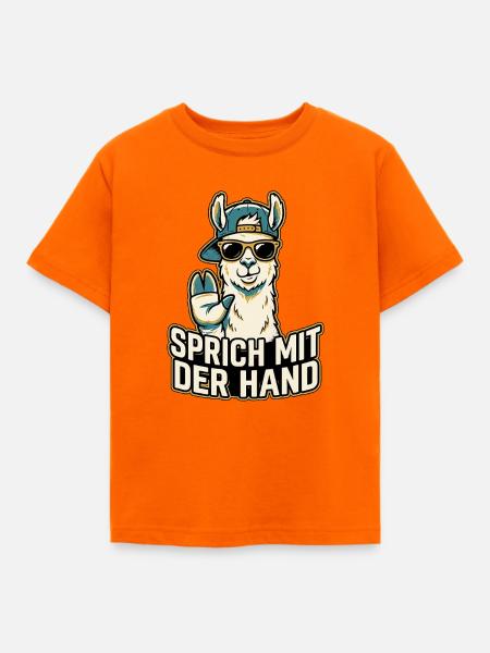 Lama Cooler Spruch - Kinder T-Shirt - Orange