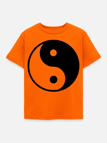 Ying Yang - Kinder T-Shirt - Orange