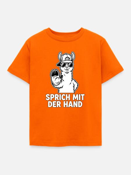 Cooler Spruch Mit Lama - Kinder T-Shirt - Orange