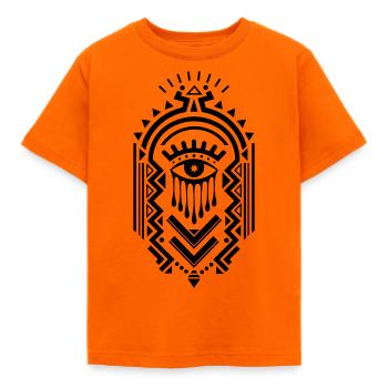 Ornament - Kids' T-Shirt - orange - Front - AI Model Kid Male (0cm)