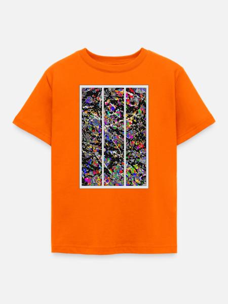 Partikel-Kollisionen - Kinder T-Shirt - Orange