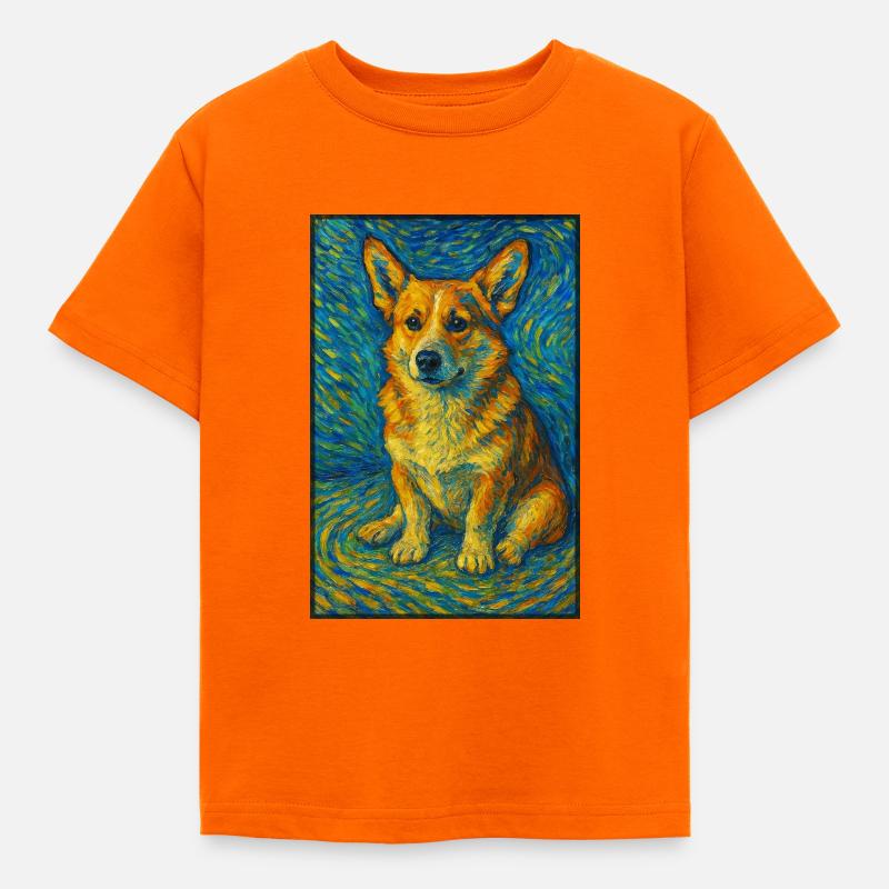 Corgi dans le tourbillon - T-shirt Enfant - orange