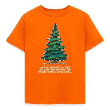 Plus grand que notre monde entier 2 - T-shirt Enfant - orange - Devant - AI Model Kid Male (0cm)