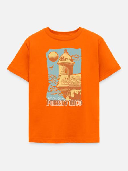 Old San Juan - Kinder T-Shirt - Orange