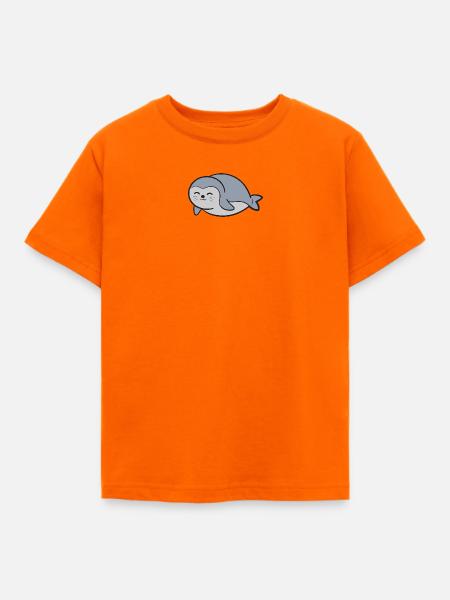 Robbe Seehund - Kinder T-Shirt - Orange