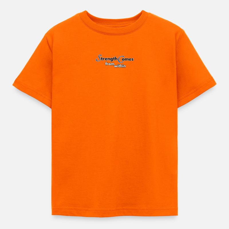La force vient de l’intérieur - T-shirt Enfant - orange