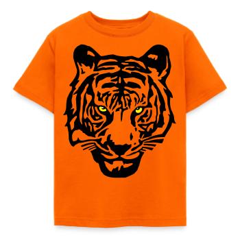 tiger_3c - Kinder T-Shirt - Orange - Vorne - AI Model Kid Male (0cm)