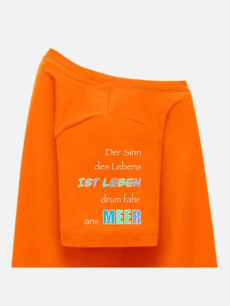 Lebensmotto im Meeresstil - Kinder T-Shirt - Orange