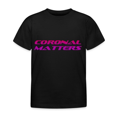Coronal Matters logo - Lasten t-paita