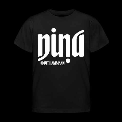 Ambigramm Nina 01 Pit Hammann - Kinder T-Shirt