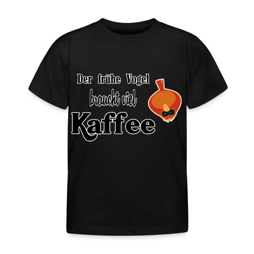 kaffeeVogel.png - Kinder T-Shirt
