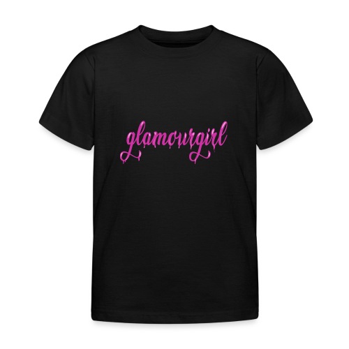Glamourgirl dripping letters - Kinderen T-shirt