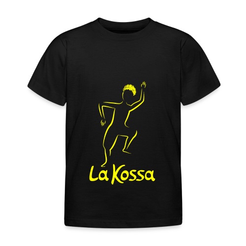 La Kossa - Unser Herz tanzt bunt - Logo Gelb - Kinder T-Shirt